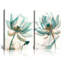 2 Piece Wrapped Canvas Wall Art