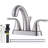 2-handle Bathroom Faucet with Drain Assembly-73375925