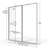 Infinity 47'' - W x 72.13'' H Pivot Door Semi-Frameless Shower Door with-16968490-16968494