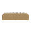 Canapé de patio extérieur en polyéthylène haute densité (PEHD) avec coussins Sunbrella® 112,6 po Playa