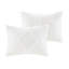 Édredon en coton chenille double / grand - Shabby Chic`` 2 taies décoratives incluses 3 pièces de literie géométrique classique