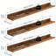 Wall Mount Floating Shelves 3 Piece Particle Board / Chipboard Floating Shelf