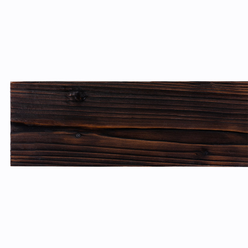 Tablette de manteau de cheminée patinée, 48 po, Amande brûlée, 6.25"