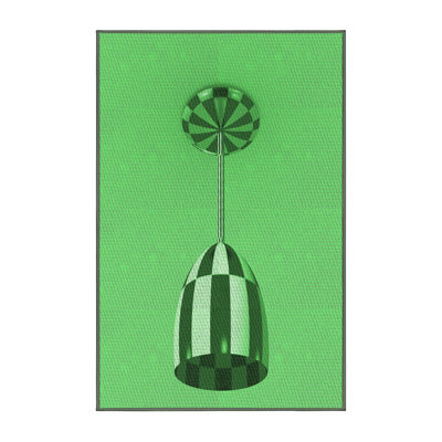 Tapis vert tissé à la machine