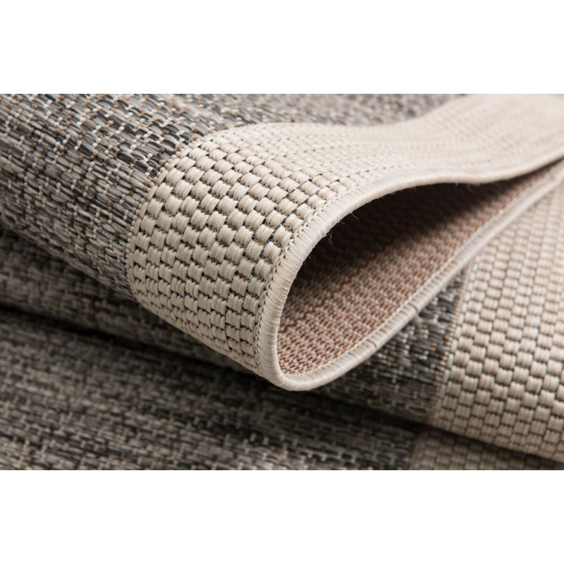 Tapis intérieur / extérieur gris Tinus, Tapis de couloir 2 pi 7 po x 5 pi