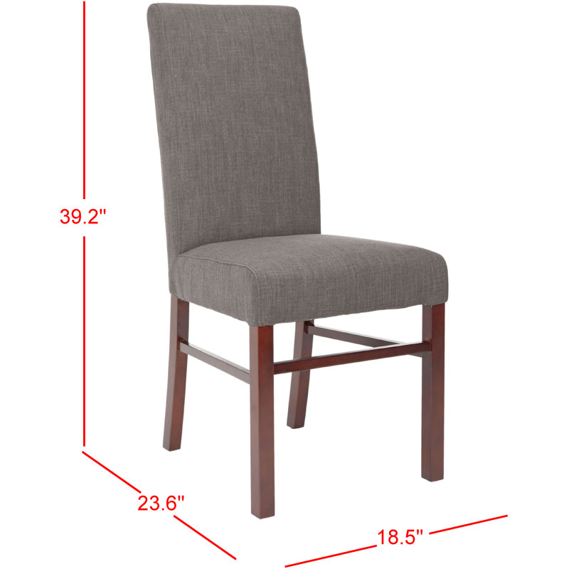 Chaise rembourrée Ardell, Brun charbon
