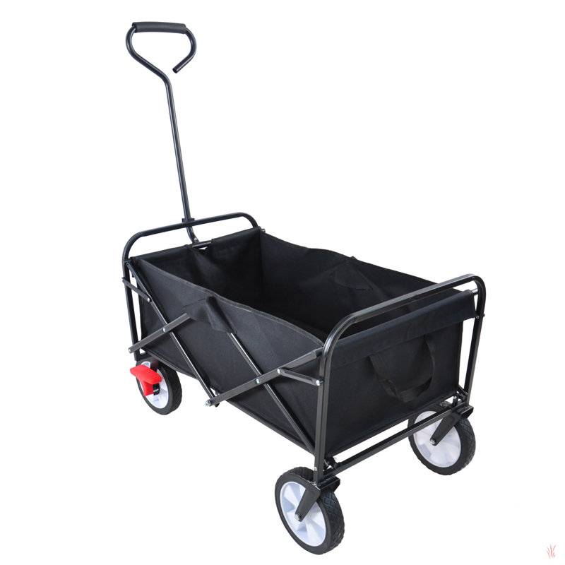 Chariot de plage pliable, Noir