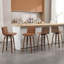 Tabouret de bar et de comptoir pivotant rembourré avec structure en bois massif et dossier en similicuir en forme de L-1696678494-1724114235