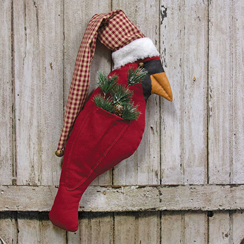 Crochet de porte de Noël cardinal