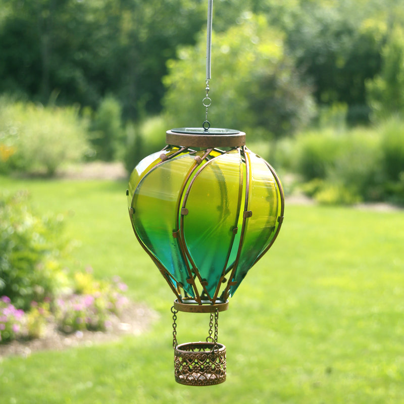 Valise solaire Echo Valley 4912 Lunalite Balloon - verre de mer, Bleu / brun / jaune / vert