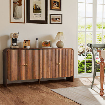 Buffet 59,05 "avec 4 portes cannelées
