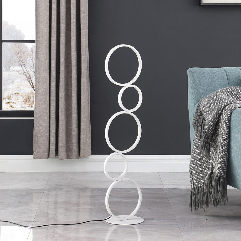 Metal Table Lamp, White