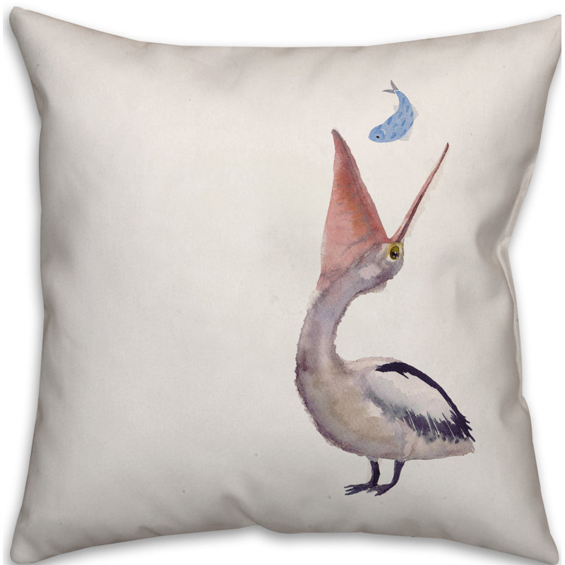 Floral Throw Pillow, 16" x 16"