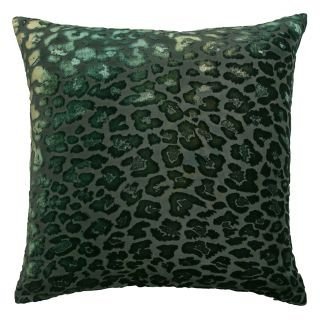 Leopard Square Velvet Pillow, Square 18"H x 18"W, Leopard Ice