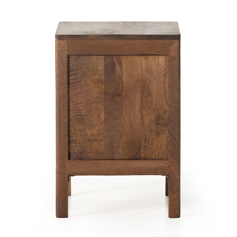 Nellie Cane Nightstand, Right, Brown