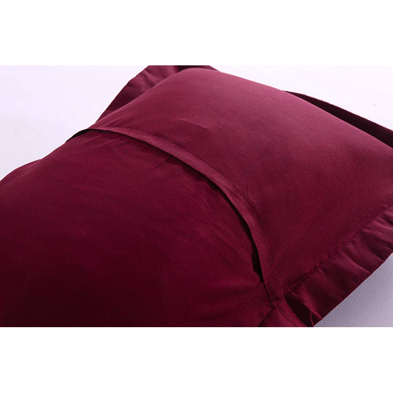 P-solid Shams Polyester Bedding, Standard, Burgundy