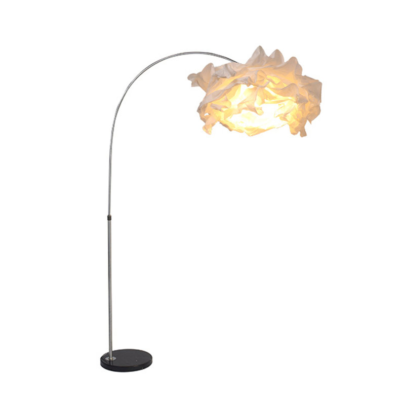 Light Luxury Style Paper & Stainless Steel Floor Lamp