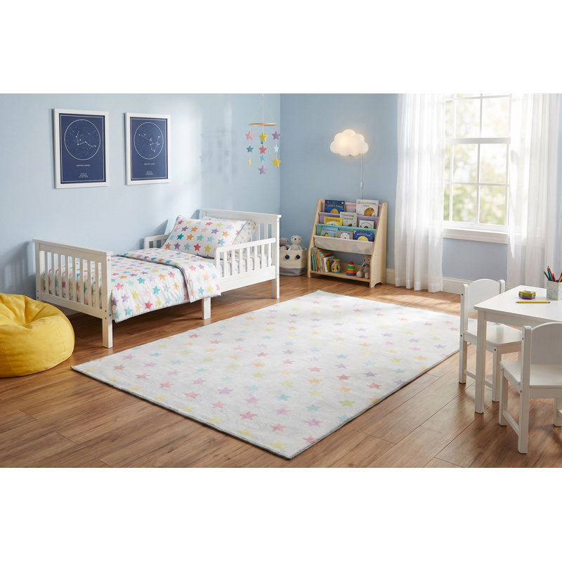 Trym Rectangle Machine Printed Polyester Rug, Rectangle 5' x 7'
