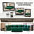 89" Velvet Upholstered Chesterfield Sofa King-Size Pull-Out Sofa Bed, Convertible Sleeper Couch with 4 Pillows, Green ﻿ ﻿-1286445402