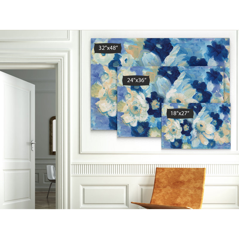 «Blue Nocturne II», reproduction d'art sur toile, H 18 po x l 27 po x P 1,5 po