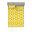 Bleu doux, jaune souci / floral