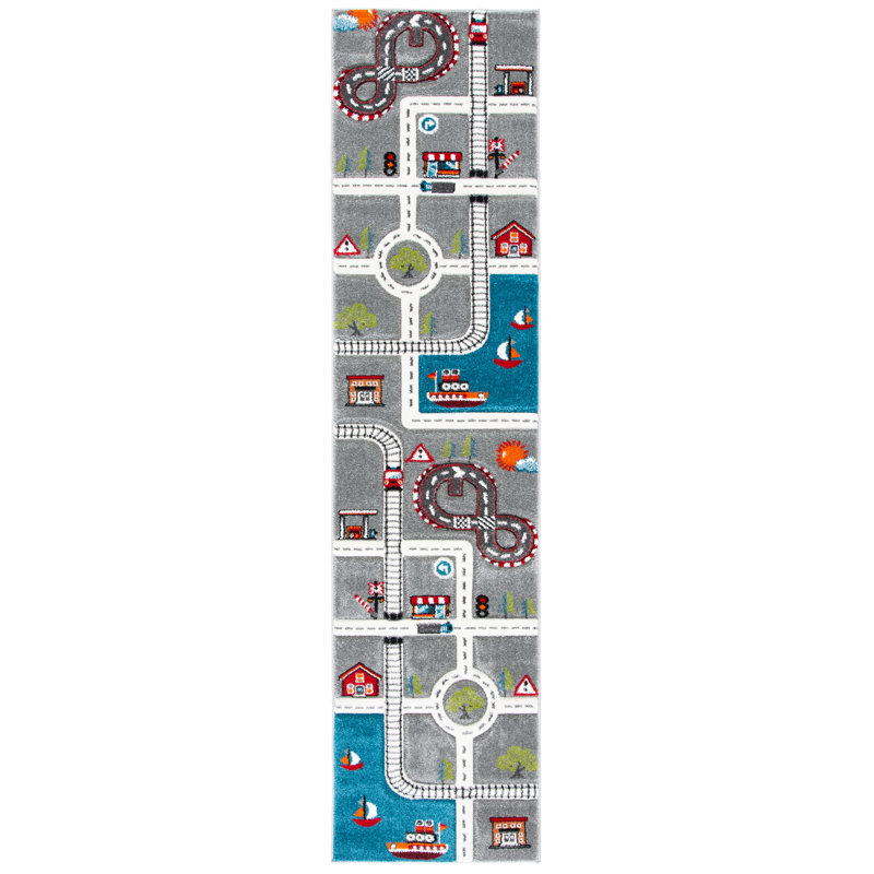 Hiles Polypropylene Plastic Rug, Runner 2'3" x 12'