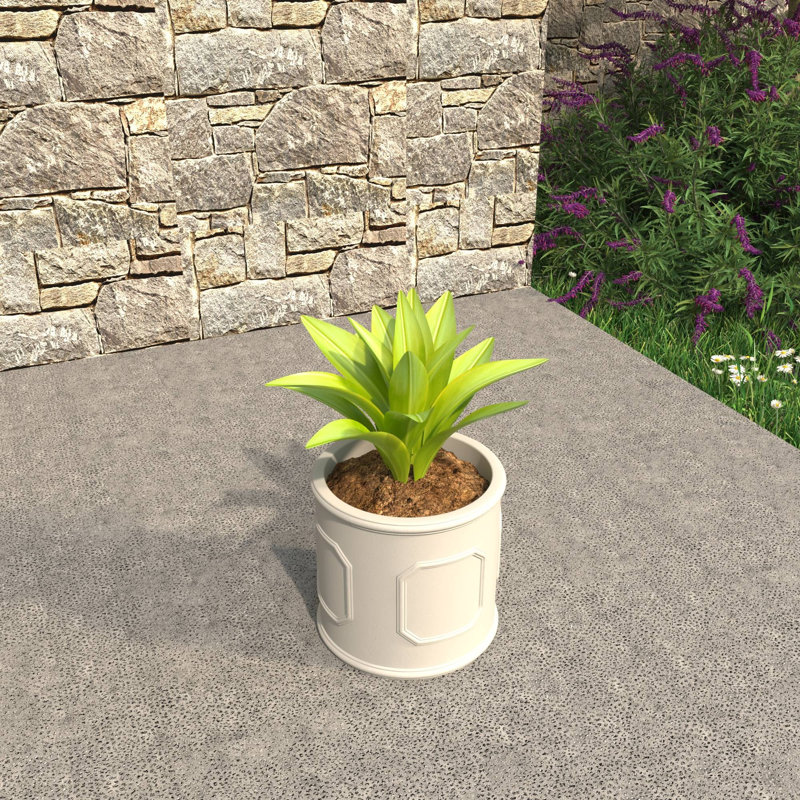 Pot à fleurs Tarneshia, H 18 po x l 18 po x P 18 po, Blanc