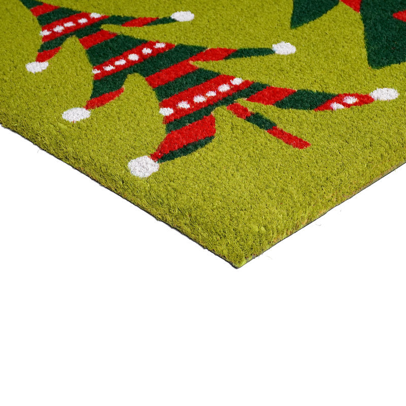 Tapis de porte intérieur / extérieur 29 po x 17 po Christmas Trio