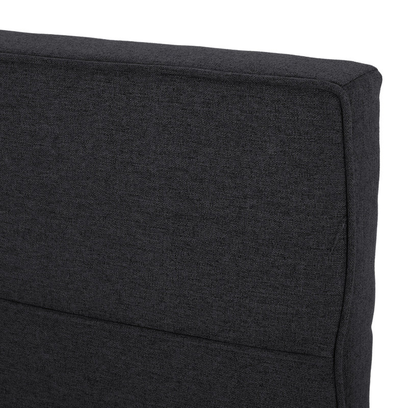 Tête de lit contemporaine très grand avec tissu noir et lit ajustable