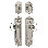 Nostalgic Warehouse Egg & Dart Entry Set with Oval Clear Crystal Knob