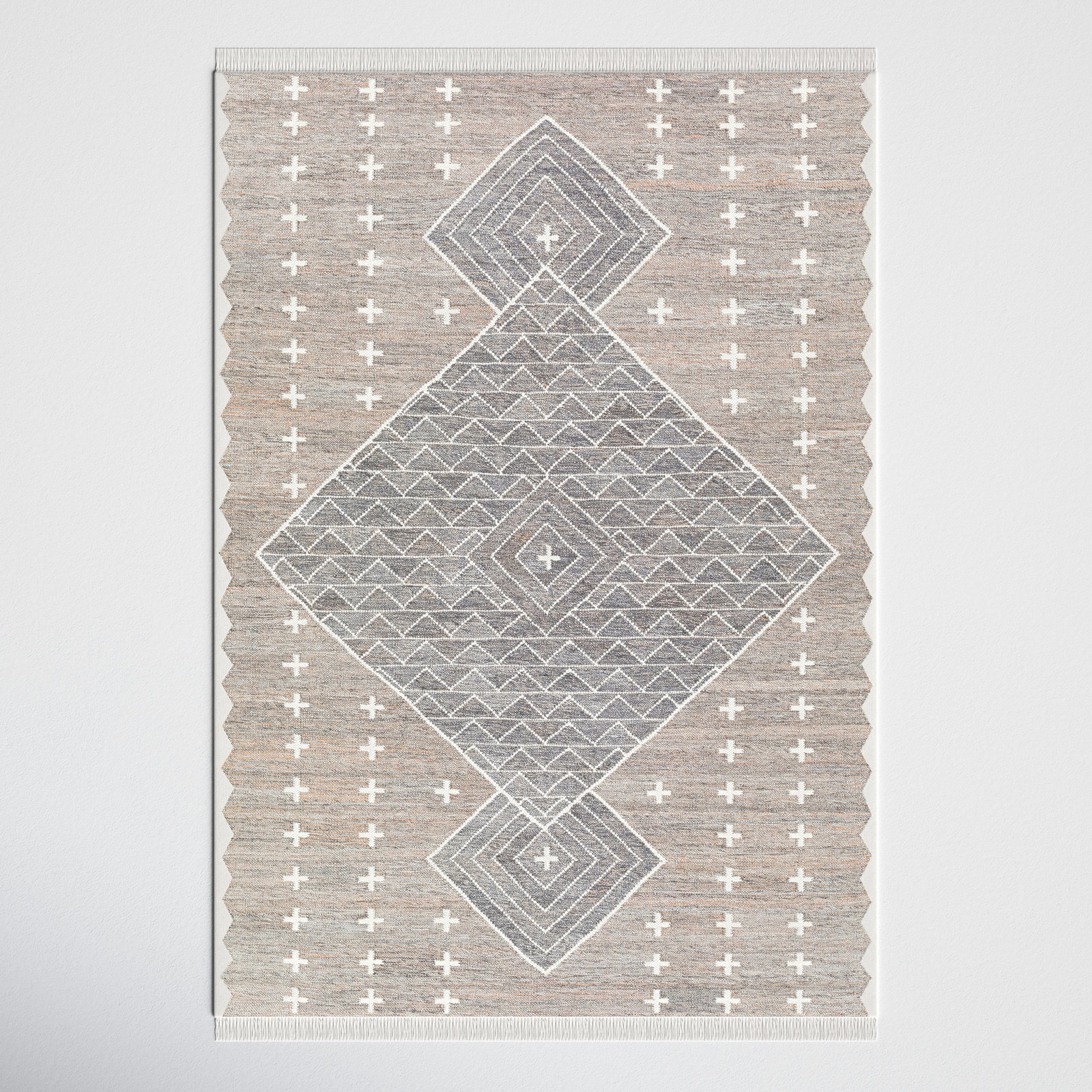 Malti Hand-Woven Moroccan Rug, Rectangle 2' x 3'
