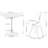 Dearion 2 - Person Pedestal Dining Set
