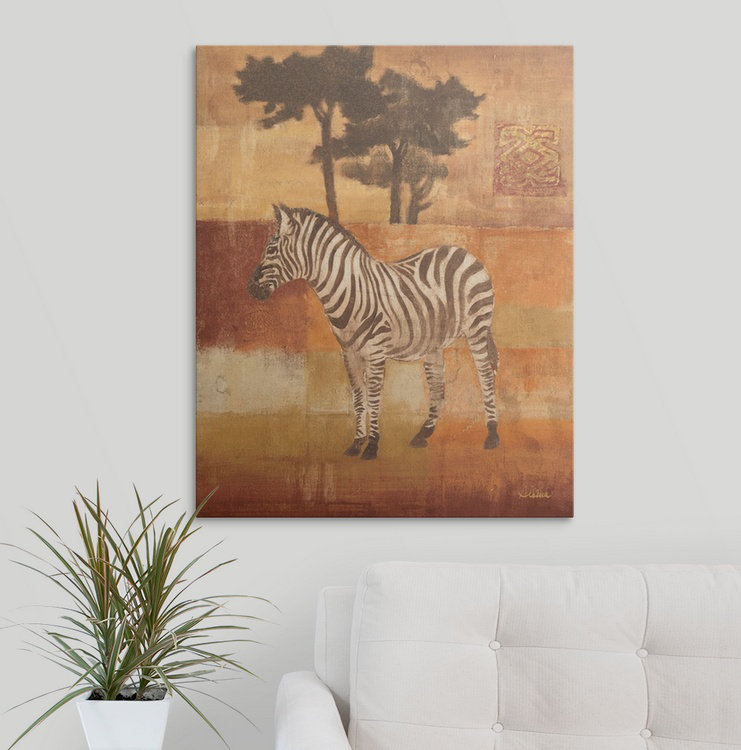 « animaux on safari ii », reproduction d’impression sur» albena hristova,, H 48 po x l 38 po x P 1,5 po, Toile