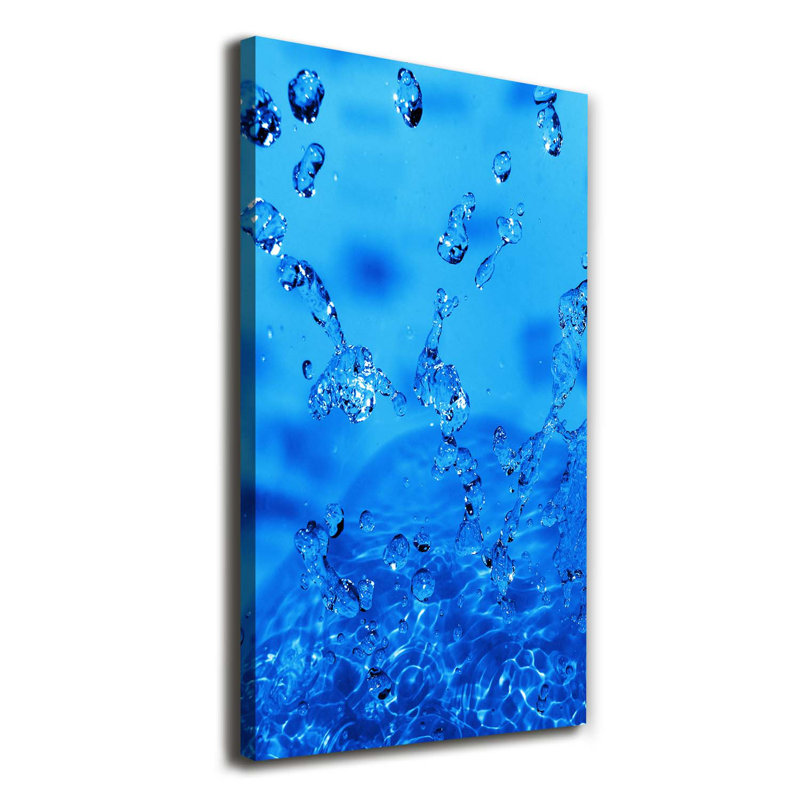 Drops Of Water - Wrapped Canvas Print