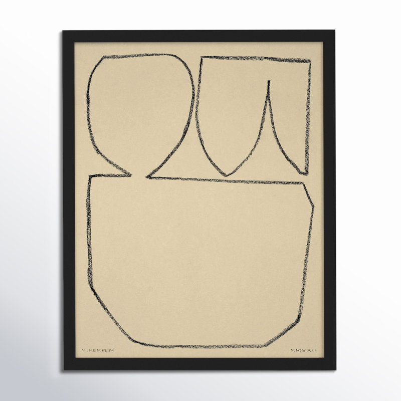 Sand 2 by Michael Kempen, Black Framed, 16" W x 20" H