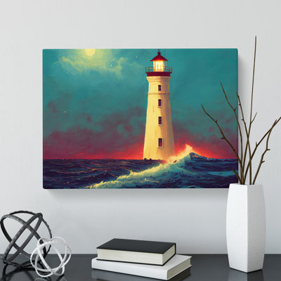 Dreamy Lighthouse - Wrapped Canvas
