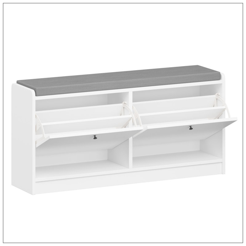 Shoe Storage Bench Entryway Bench with Storage, Shoe Bench Shoe Cabinet Storage for Entryway, Shoe Rack Bench Shoe Organizer Cabinet with Cushion for Entrance, Hallway, Living Room, Bedroom
