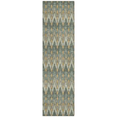 Machine Washable Indoor/Outdoor Chantille ACN2558 Geometric Rug