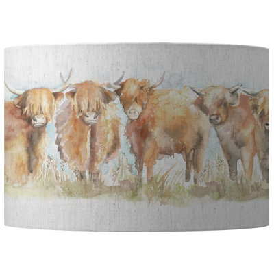 21 cm H Round Cotton Lamp Shade ( No Direct Attachment Method ) in Cream