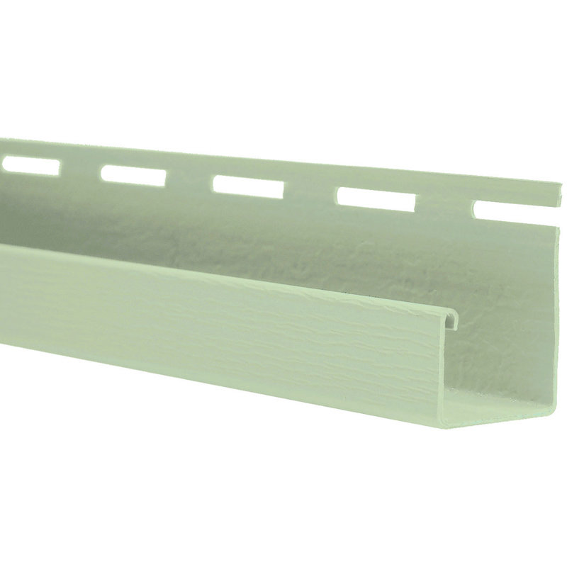 Rainure en J 3/4 po x L 90 po, Lime