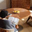 Table ronde en bois massif-133595285