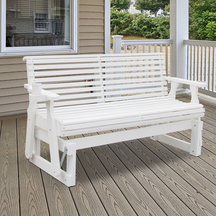 Amish Casual Heavy Duty 800 Lb Roll Back Pressure Treated Porch