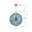 Lustre en laiton vieilli 22,5 po Cailynne-227750259