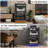 Media Cabinet With Tempered Glass Door, 5-Tier Stereo Cabinet With Adjustable Shelves, Media Stand With LED Light, AV Rack With Cable Management For Meeting, Living, Recording Room-2107262485