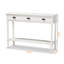 Console d'entrée de style français à 3 tiroirs Jahkeim, H 31,83 po x l 45,07 po x P 12,85 po-1991697866