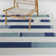 Kenno Modern Stripes Indoor/Outdoor Area Rug in Blue/Ivory/Light Green