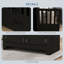 Armoire de rangement pour chien avec bols et station d'alimentation pour chien, noir-134637618