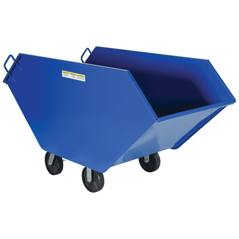 Steel Open Kitchen Trash Can, 37.43" H x 32.375" W x 66.6875" D