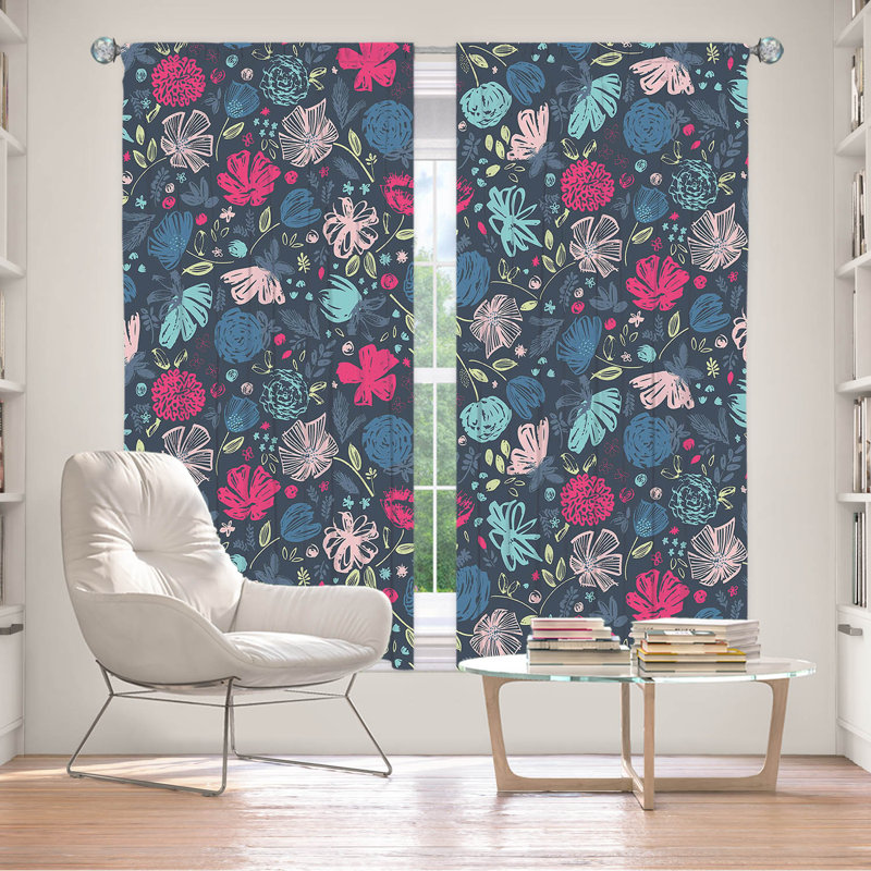 Paire de rideaux obscurcissant en polyester Everlyse, L 40 po x L 82 po