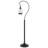 60W Terni floor lamp with bubbled glass and rocker switch on pole